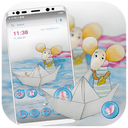 Mouse Paper Boat Theme