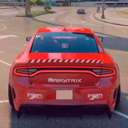 Dodge Charger SRT Traffic Race