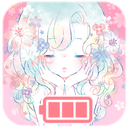 Battery widget Flowery Kiss