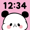 Panda Clock: Digital Widget