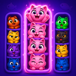 Kitty Sort: Twisted Tails
