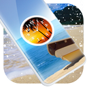 Beach Clock Live Wallpaper