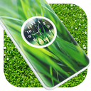 Grass Clock Live Wallpaper