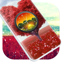 Love Tree Clock Live Wallpaper