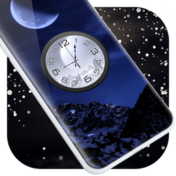 Moon Clock Live Wallpaper