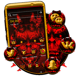 Red Evil Launcher Theme