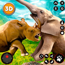 بازی کرگدن بازی حیات وحش