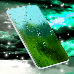 Rain Drops Live Wallpaper 🌧️City Night Sky Themes