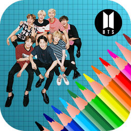 BTS K-Pop Coloring Books