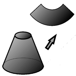 Flat pattern cone calculator