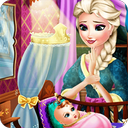 Game Elsa and baby