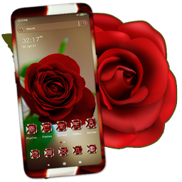 Red Rose Launcher Theme