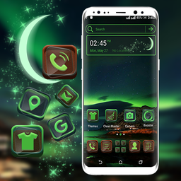 Green Aurora Launcher Theme