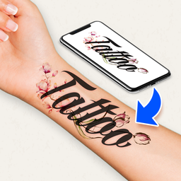 Stylish Fonts Tattoo on Body