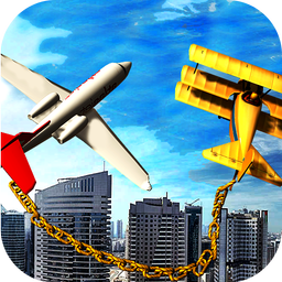 Chained Airplane Flight Sim