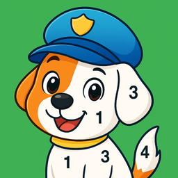 Coloring by numbers for kids
