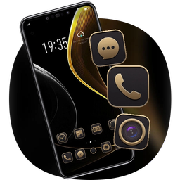 Theme Black gold silver business supple V15 Pro