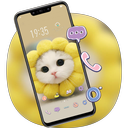 Pretty Cute Cat Head Blossom Theme