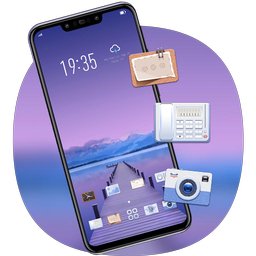 Purple nature theme for galaxy m20 best launcher