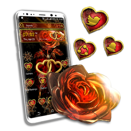 Golden Heart Rose Theme