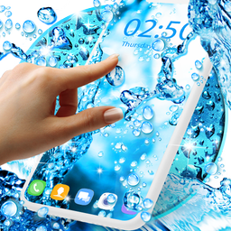 Water drops live wallpaper