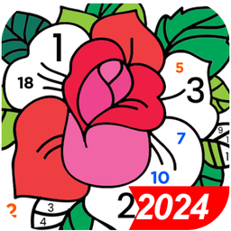 Color by Number x - کتاب رنگ آمیزی