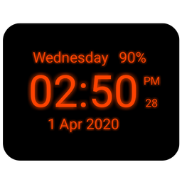 Digital Clock Live Wallpaper