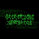 Hacker Font - Glitch Generator