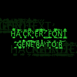 Hacker Font - Glitch Generator