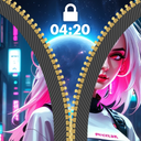 Zipper Lock Screen Wallpaper