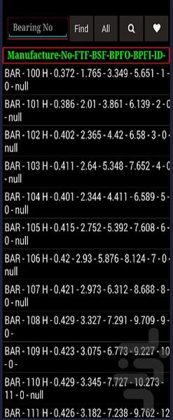 Bearing Frequency - Image screenshot of android app