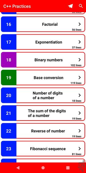 آموزش زبان برنامه نویسی ++C - عکس برنامه موبایلی اندروید