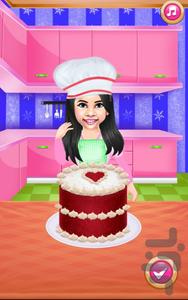 پخت و پز کیک مخملی - عکس بازی موبایلی اندروید