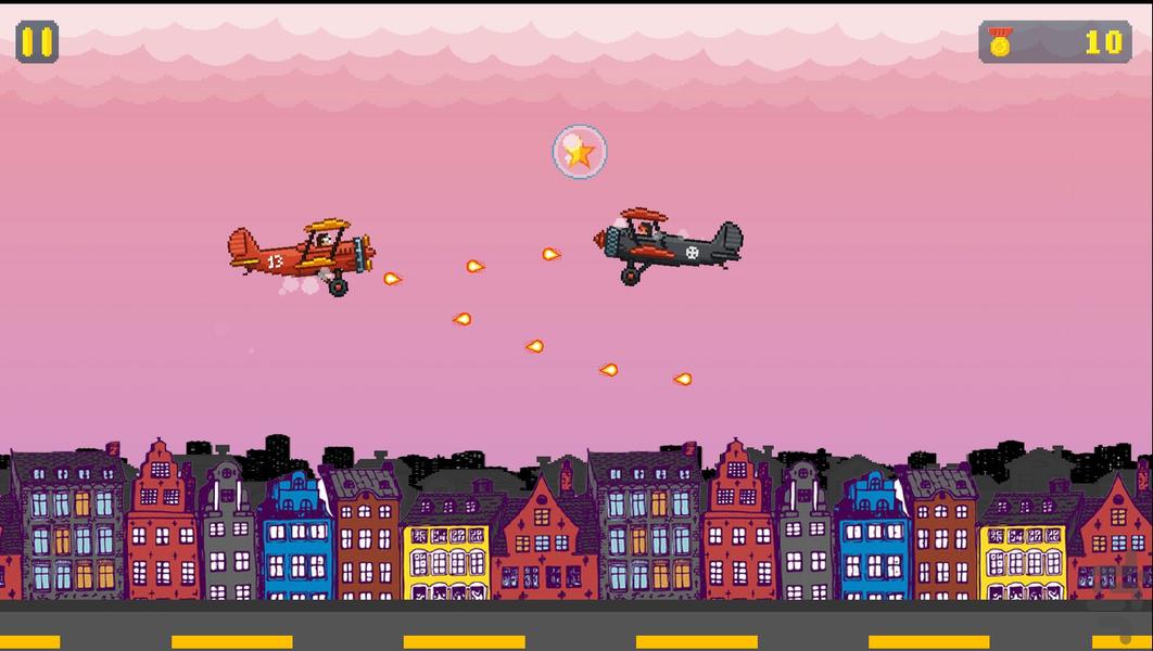 جنگنده آسمان - Gameplay image of android game