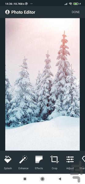 ویرایش عکس - عکس برنامه موبایلی اندروید