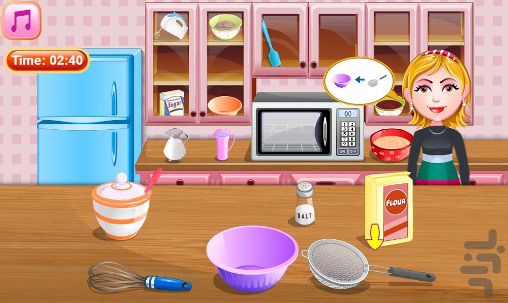 بازی ساخت کیک شکلاتی - عکس بازی موبایلی اندروید