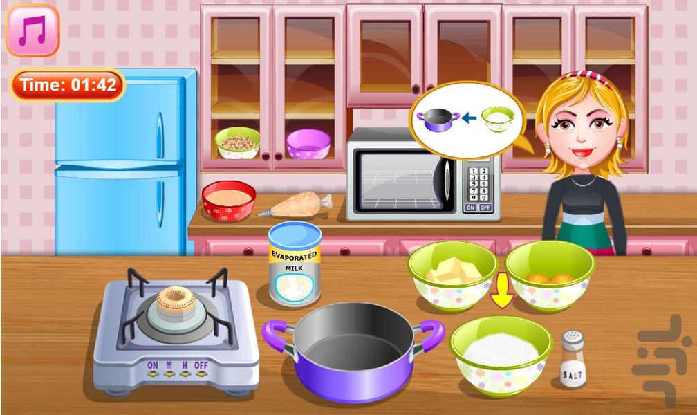 بازی ساخت کیک شکلاتی - عکس بازی موبایلی اندروید