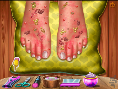 مراقبت از پا پرنسس - Gameplay image of android game