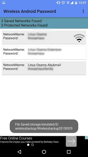 Wifi Password Recovery - Image screenshot of android app