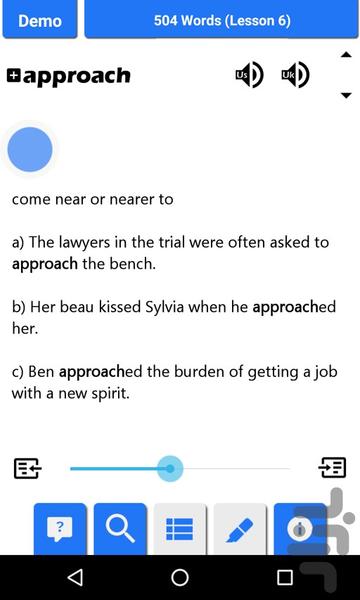 504 words (Demo-12 lessons) - Image screenshot of android app