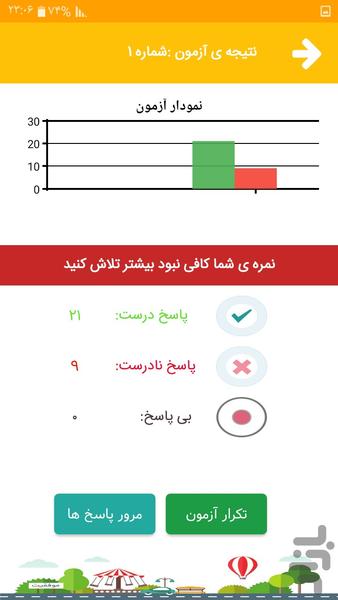 آزمون اصلی و فنی آیین نامه رانندگی - عکس برنامه موبایلی اندروید