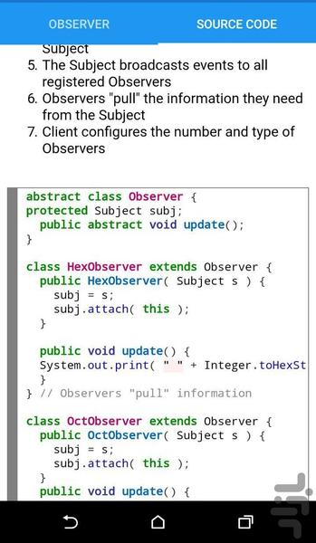 الگوهای طراحی نرم افزار - عکس برنامه موبایلی اندروید