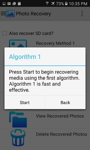 Photo Recovery - Image Restore - Image screenshot of android app
