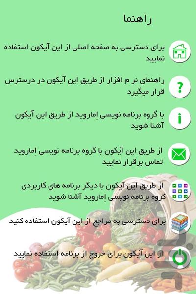 غذاهای خوش مزه گیاهی - عکس برنامه موبایلی اندروید