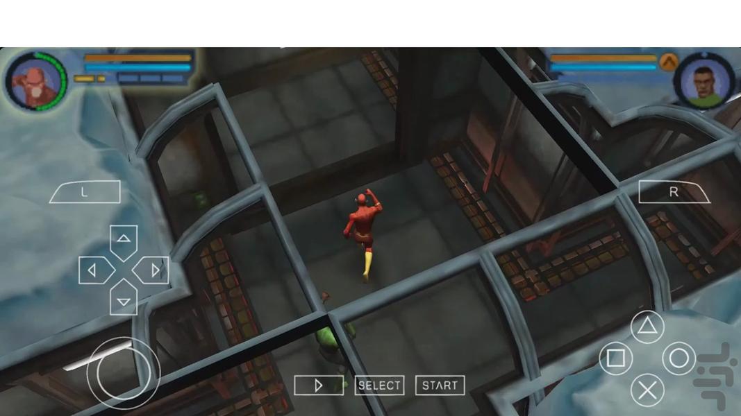 شبیه ساز قهرمانان لیگ عدالت - Gameplay image of android game