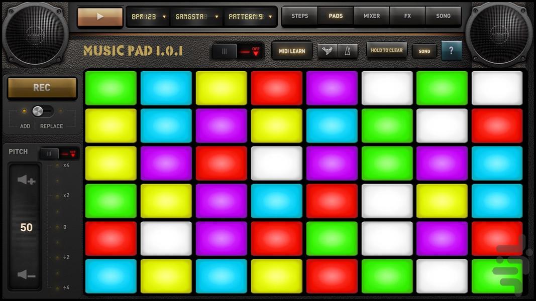 ساز موزیک پد ایرانی - عکس برنامه موبایلی اندروید