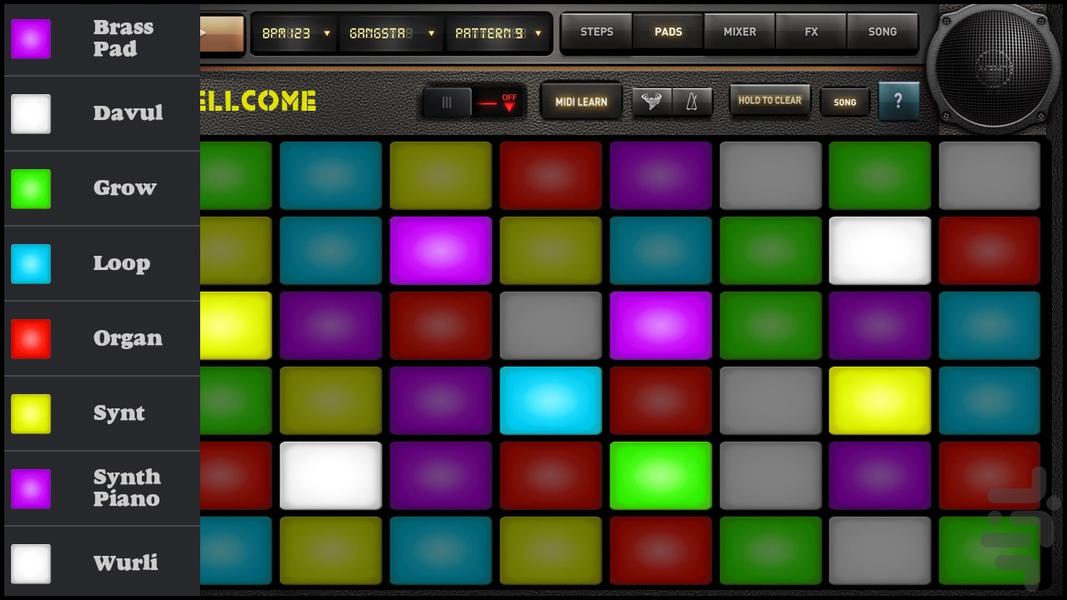 ساز موزیک پد ایرانی - عکس برنامه موبایلی اندروید