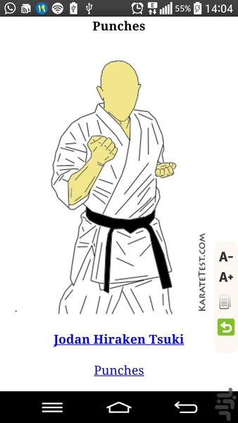 آموزش تصویری کاراته - Image screenshot of android app