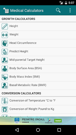Medical Calculators - عکس برنامه موبایلی اندروید