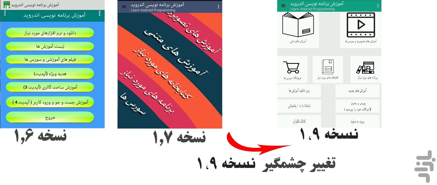 آموزش تصویری برنامه نویسی اندروید - عکس برنامه موبایلی اندروید